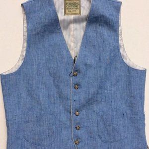 NWT Linen Vest Blue
